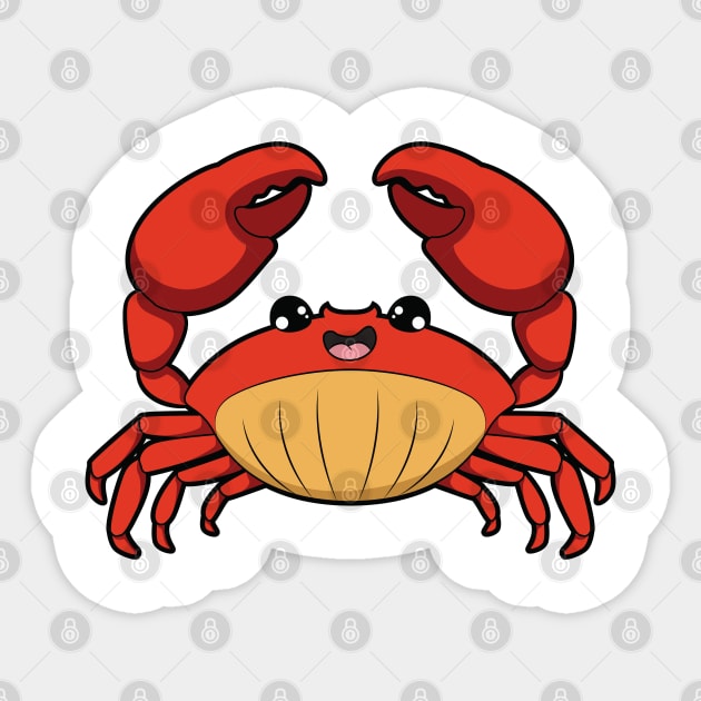 Crab Sticker by MyBeautifulFiles